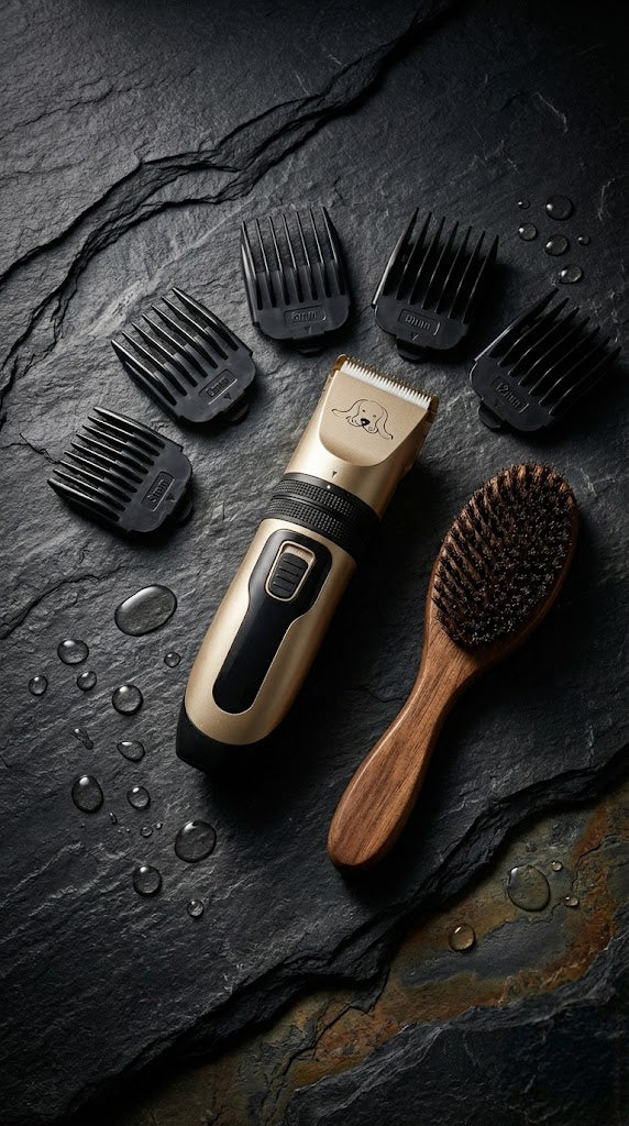 The ProGroom™ Precision Hair Clipper Set - Black & Gold