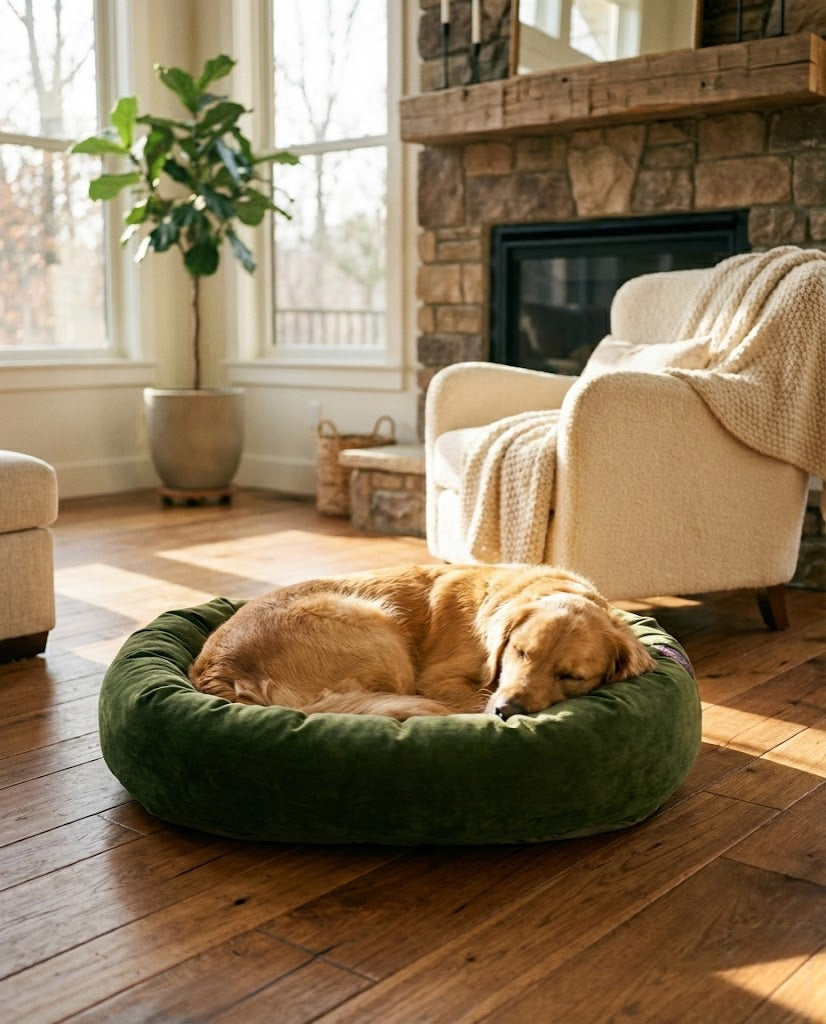 The Royal Micro-Velvet Donut Bed