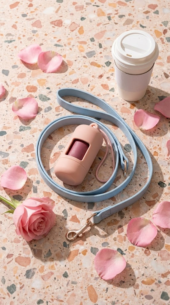 Luxe English Rose Waste Bag Dispenser