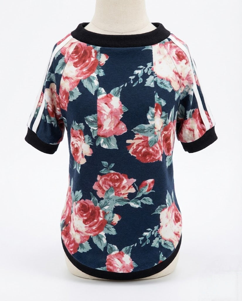 The Midnight Floral Jersey T-Shirt - 100% Premium Cotton