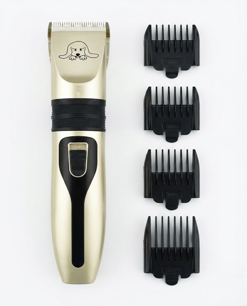 The ProGroom™ Precision Hair Clipper Set - Black & Gold